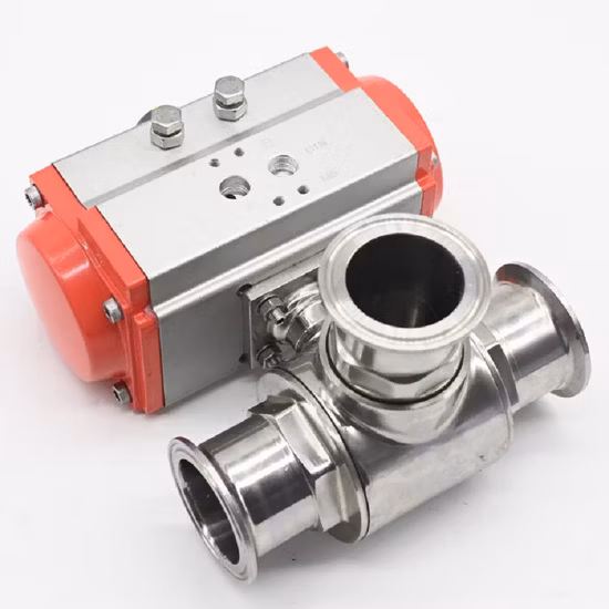 2 Way 3 Way Tri Clamped Fulled Cavity Seat Sanitary Ball Valve