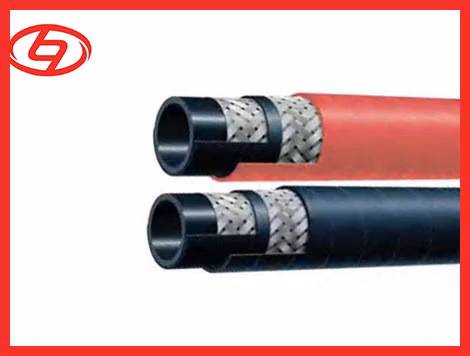Manguera de vapor industrial de alta presión trenzada con alambre de acero EPDM de 270 Psi para secadora Turbina de vapor Transferencia de larga duración de vapor saturado Resistencia al calor