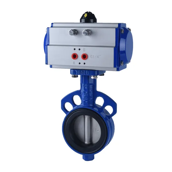 Extremo sanitario de la abrazadera de las válvulas de mariposa del acero inoxidable SS304 SS316 con el actuador neumático