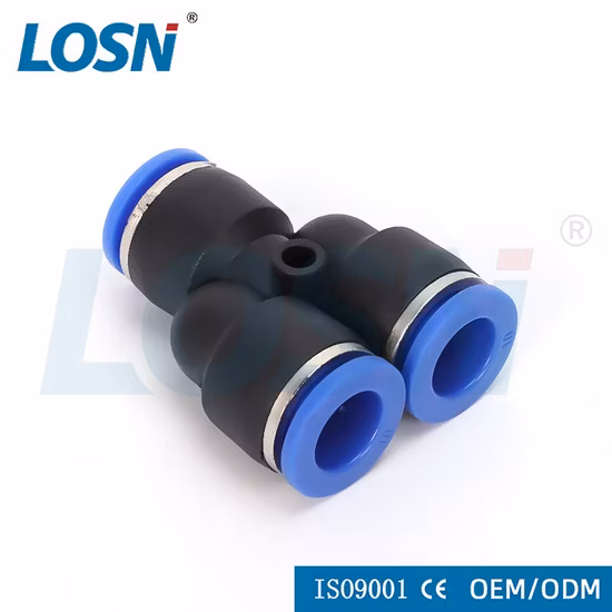 SA Made in China Empuje de manguera de conector rápido en acoplador de metal de montaje de acero